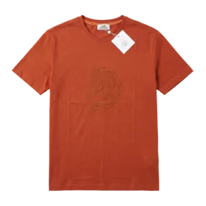 Hermès Cotton T-Shirt — Narıncı