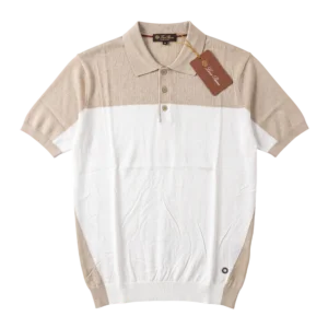Loro Piana Cotton Knitwear Polo — Bej