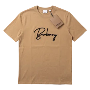 Burberry Cotton T-Shirt — Açıq qəhvəyi