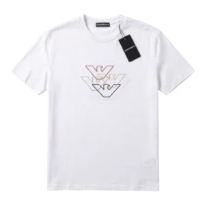 Emporio Armani Cotton T-Shirt — Ağ