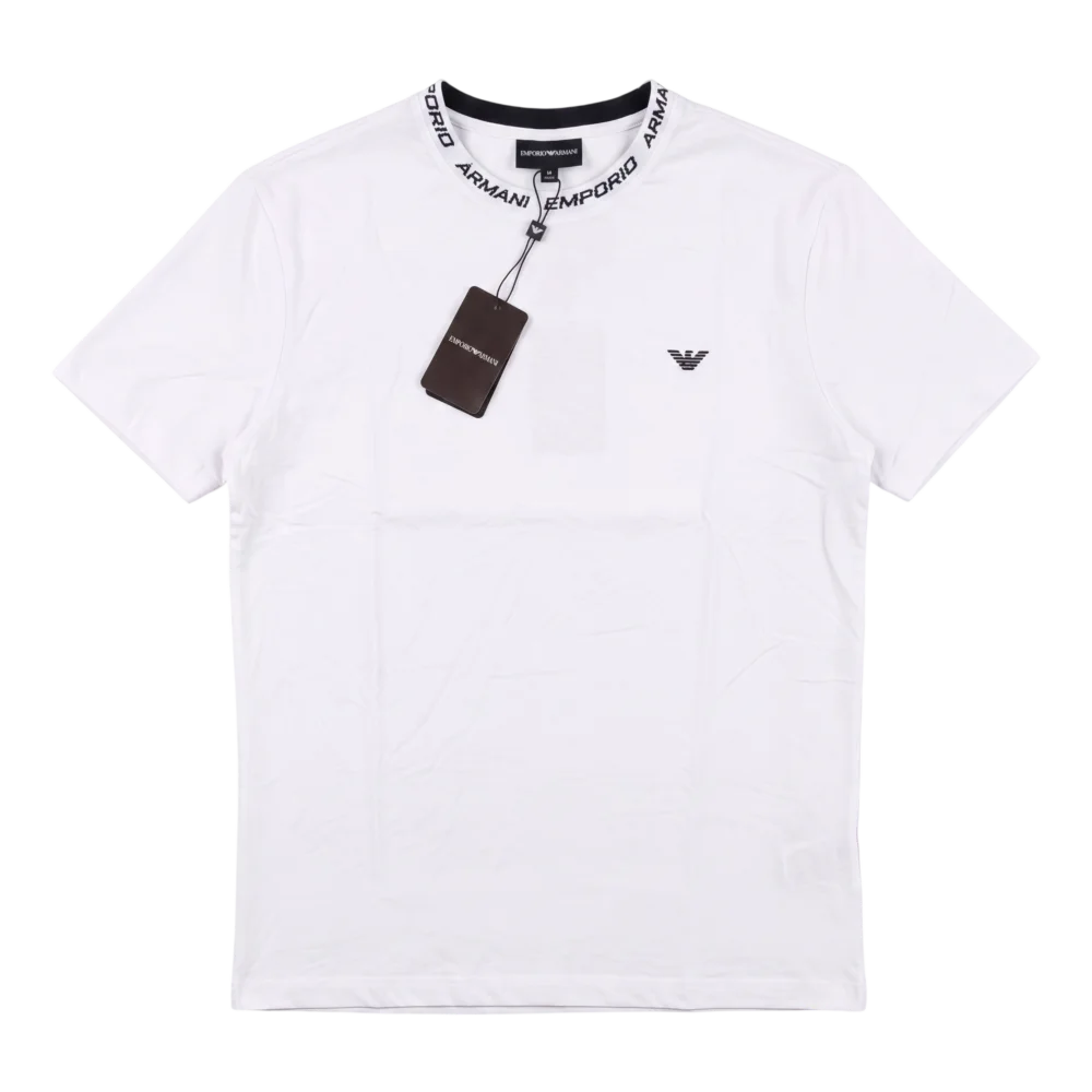 Emporio Armani Cotton T-Shirt — Ağ