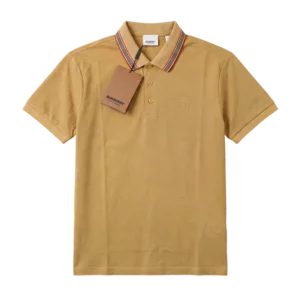 Burberry Cotton Polo — Açıq qəhvəyi