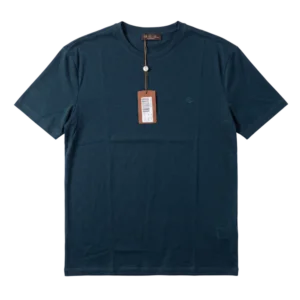 Loro Piana Cotton T-Shirt — Tünd firuzəyi