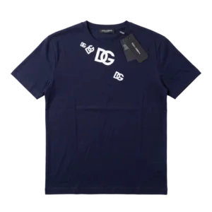 Dolce & Gabbana Cotton T-Shirt — Tünd göy