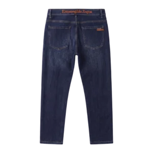 Ermenegildo Zegna Cotton Jeans — Tünd göy