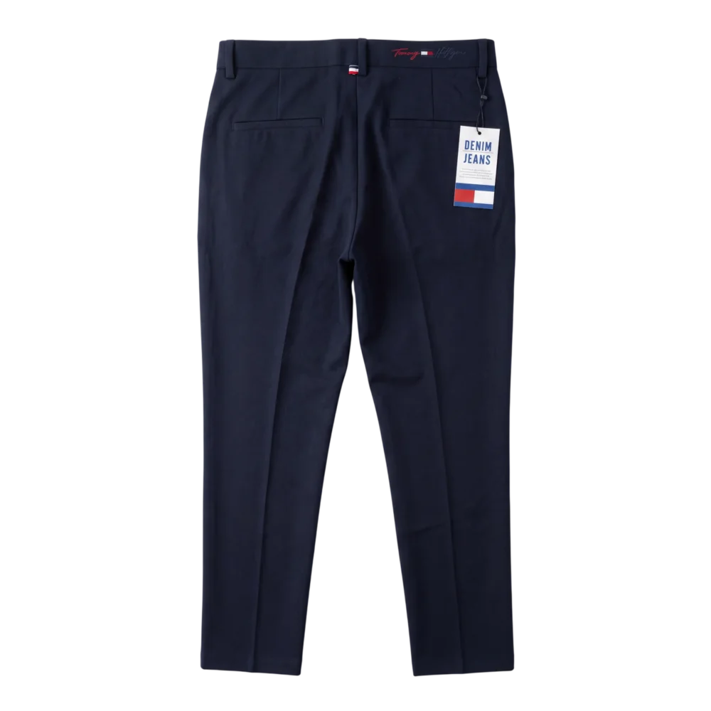 Tommy Hilfiger Cotton Pants — Tünd göy