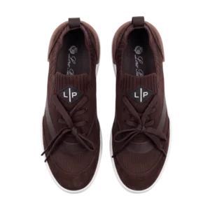 Loro Piana Suede/Mesh Shoes — Qəhvəyi