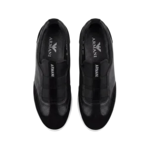 Emporio Armani Suede/Leather Shoes — Qara