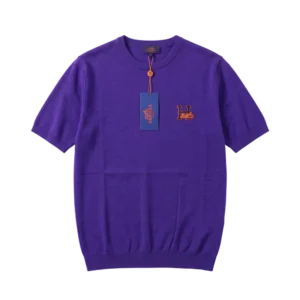 Hermès Cotton Knitwear Sweater — Bənövşəyi