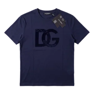 Dolce & Gabbana Cotton T-Shirt — Tünd göy