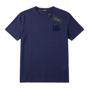 Dolce & Gabbana Cotton T-Shirt — Tünd göy