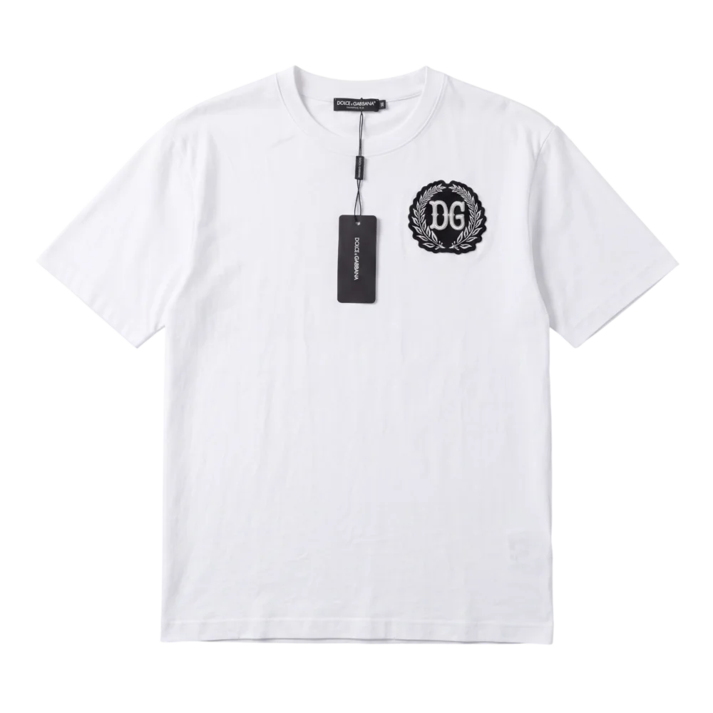 Dolce & Gabbana Cotton T-Shirt — Ağ