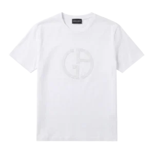 Giorgio Armani Cotton T-Shirt — Ağ