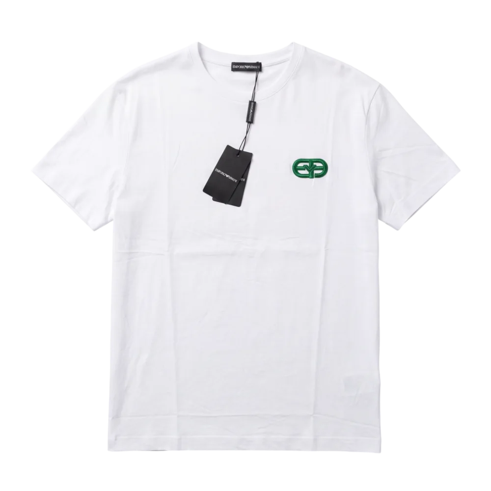 Emporio Armani Cotton T-Shirt — Ağ