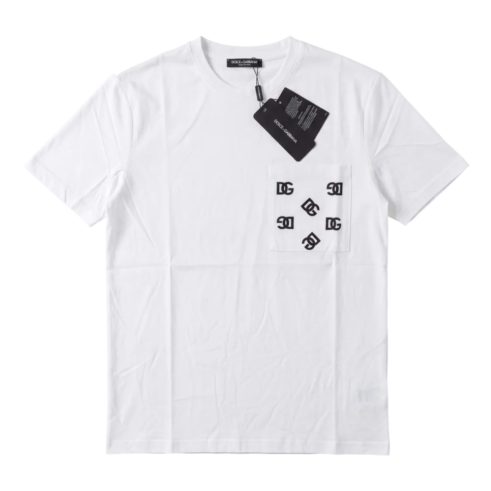 Dolce & Gabbana Cotton T-Shirt — Ağ