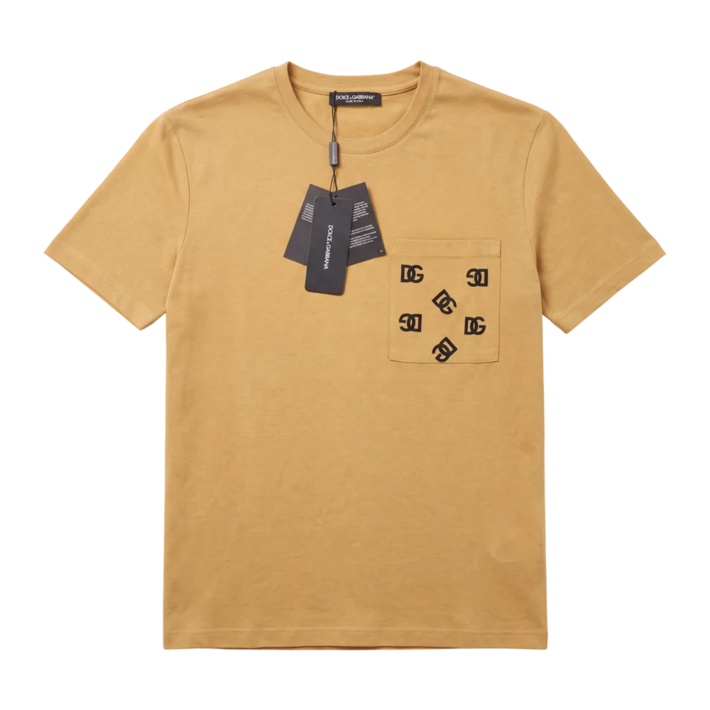 Dolce & Gabbana Cotton T-Shirt — Açıq qəhvəyi