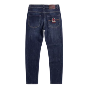 Tommy Hilfiger Cotton Jeans — Tünd göy