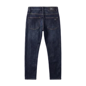 Dolce & Gabbana Cotton Jeans — Tünd göy