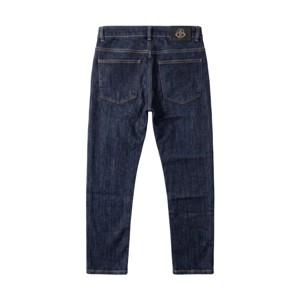 Moncler Cotton Jeans — Tünd göy