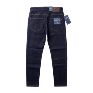 Salvatini Cotton Jeans — Tünd göy