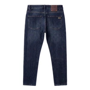 Armani Exchange Cotton Jeans — Tünd göy