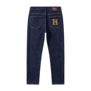 Hermès Cotton Jeans — Tünd göy