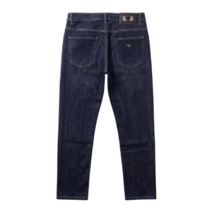 Emporio Armani Cotton Jeans — Tünd göy