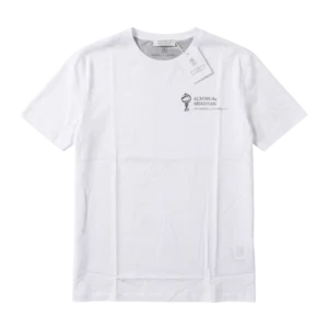 Brunello Cucinelli Cotton T-Shirt — Ağ
