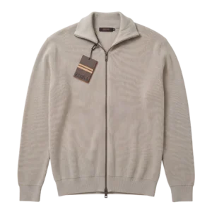 Zegna Cashmere Cardigan — Bej