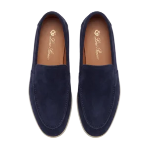 Loro Piana Suede Loafers — Tünd göy