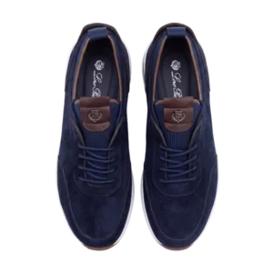 Loro Piana Suede Shoes — Tünd göy