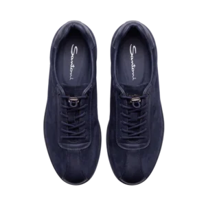 Santoni Suede Shoes — Tünd göy
