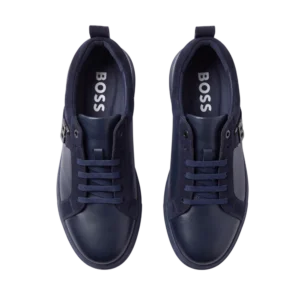 Hugo Boss Leather/Suede Shoes — Tünd göy