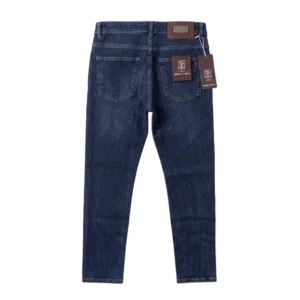 Brunello Cucinelli Cotton Jeans — Tünd göy