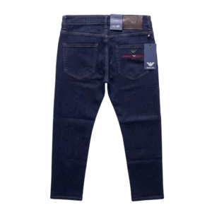 Emporio Armani Cotton Jeans — Tünd göy