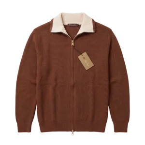 Loro Piana Cashmere Cardigan — Qəhvəyi