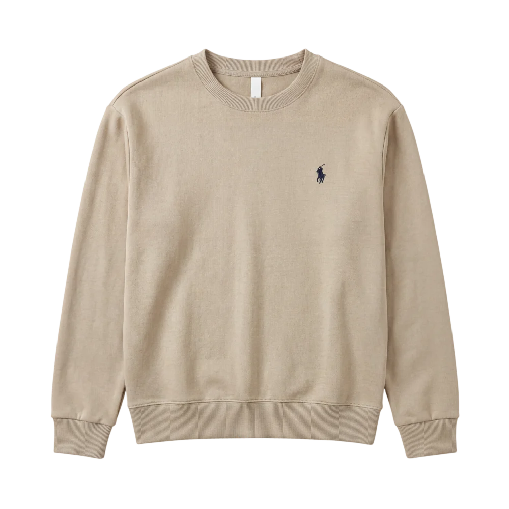 Ralph Lauren Cotton Sweater — Krem