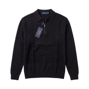 Ralph Lauren Cashmere Zip Polo — Qara