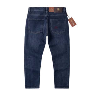 Loro Piana Cotton Jeans — Tünd göy