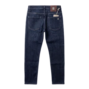 Brunello Cucinelli Cotton Jeans — Tünd göy