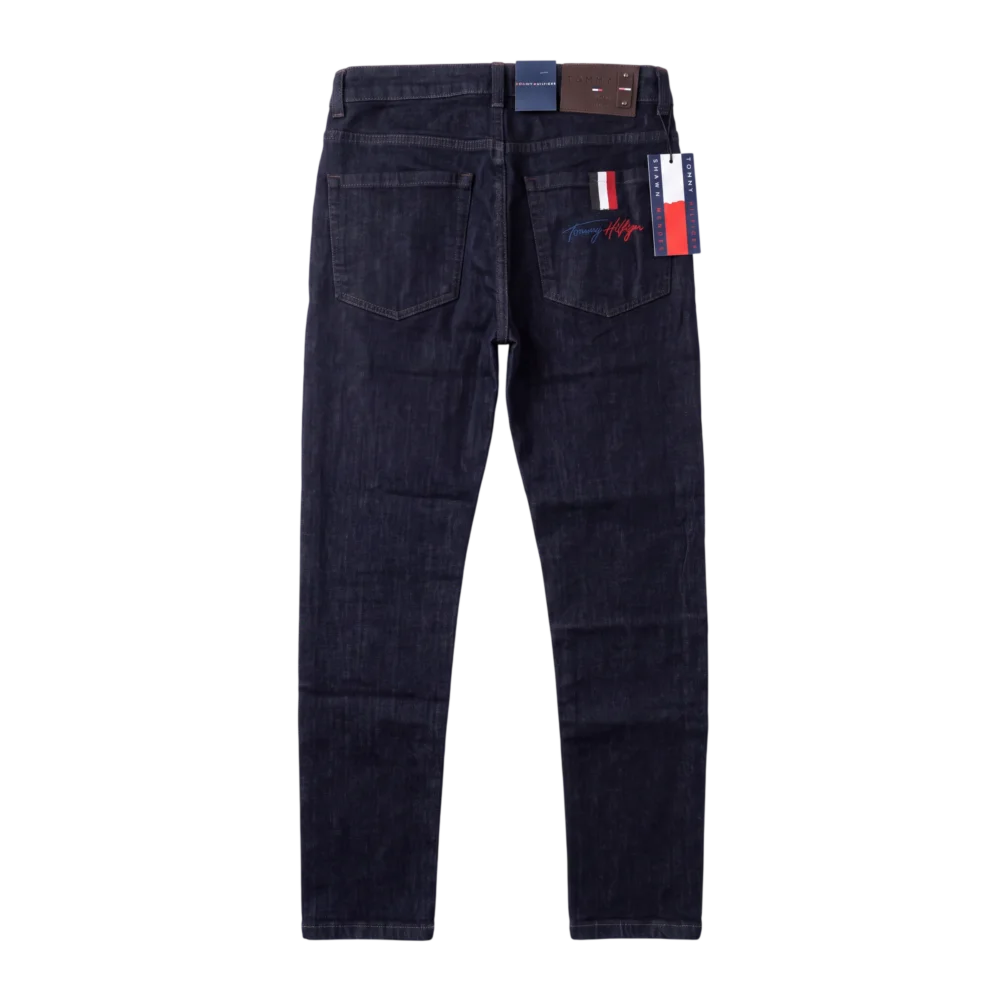 Tommy Hilfiger Cotton Jeans — Tünd göy