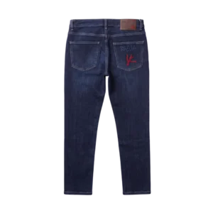 Isaia Cotton Jeans — Tünd göy