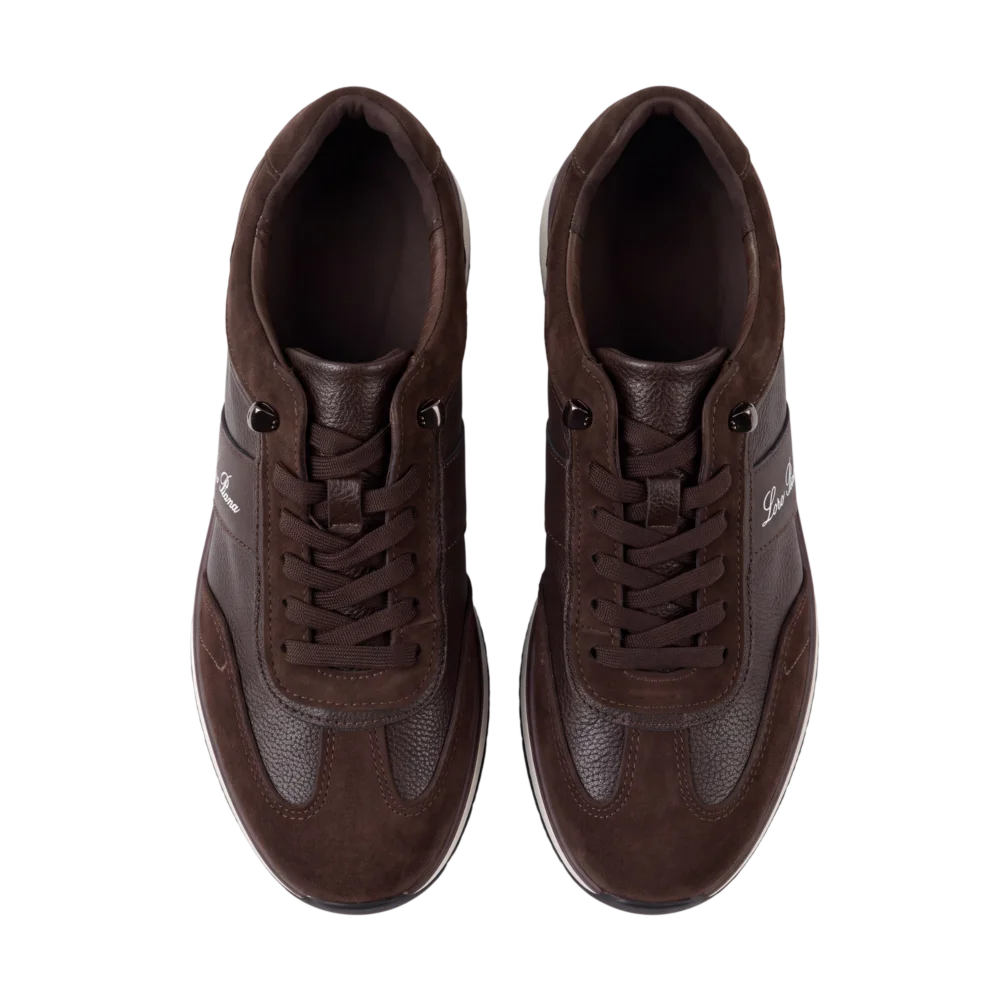 Loro Piana Leather/Suede Shoes — Qəhvəyi