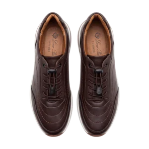 Loro Piana Leather Shoes — Tünd qəhvəyi