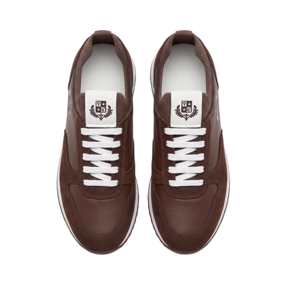 Loro Piana Leather/Suede Shoes — Qəhvəyi