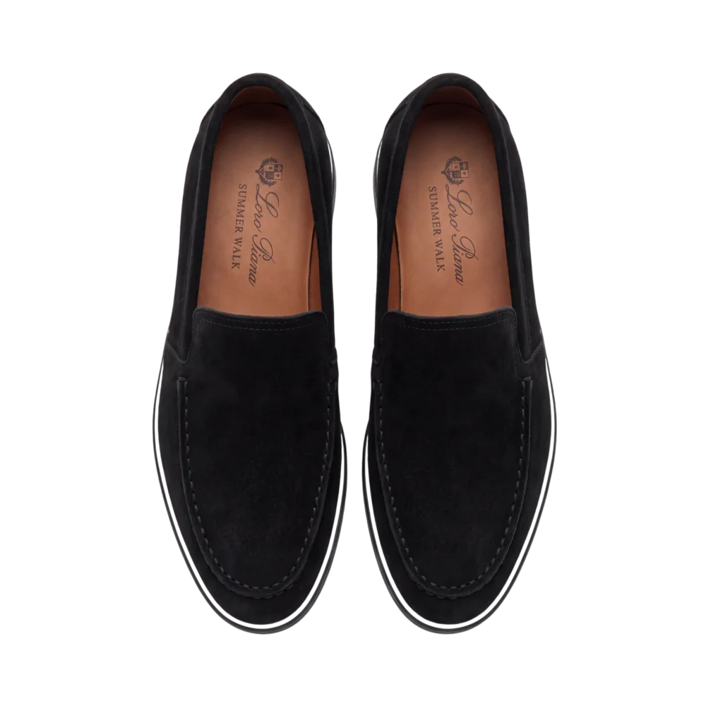 Loro Piana Suede Loafers — Qara