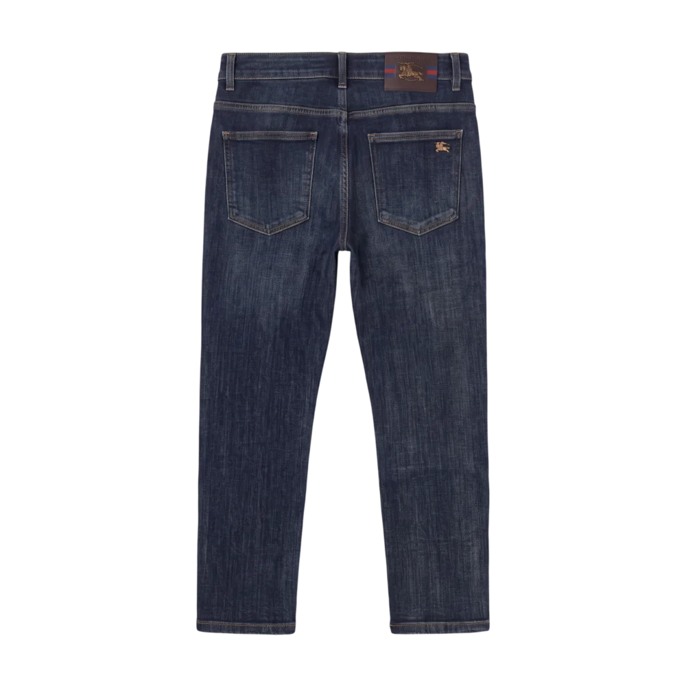 Burberry Cotton Jeans — Tünd göy