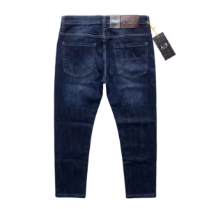 Armani Exchange Cotton Jeans — Tünd göy