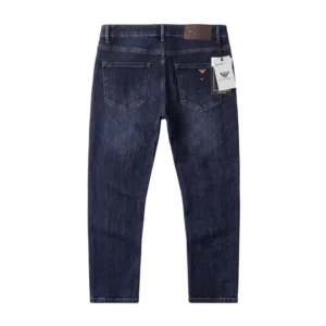 Emporio Armani Cotton Jeans — Tünd göy