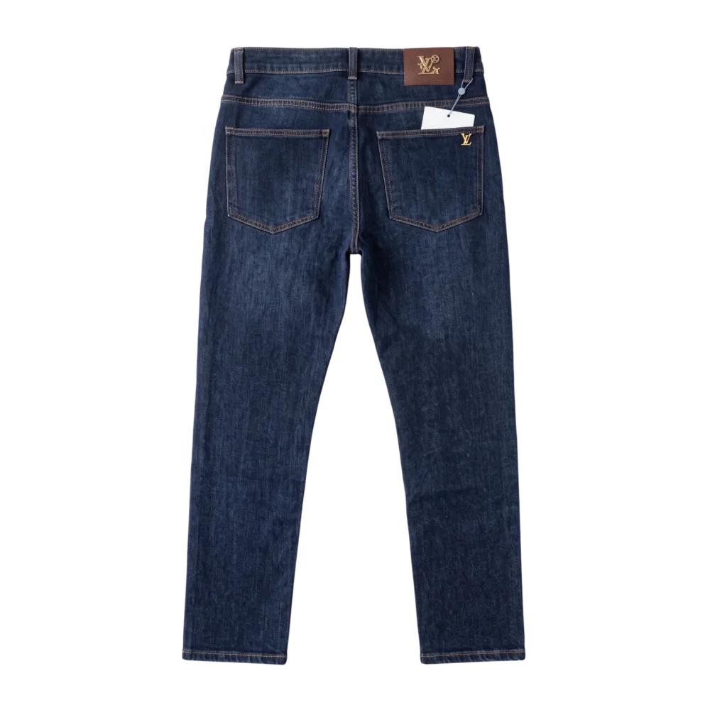 Louis Vuitton Cotton Jeans — Tünd göy